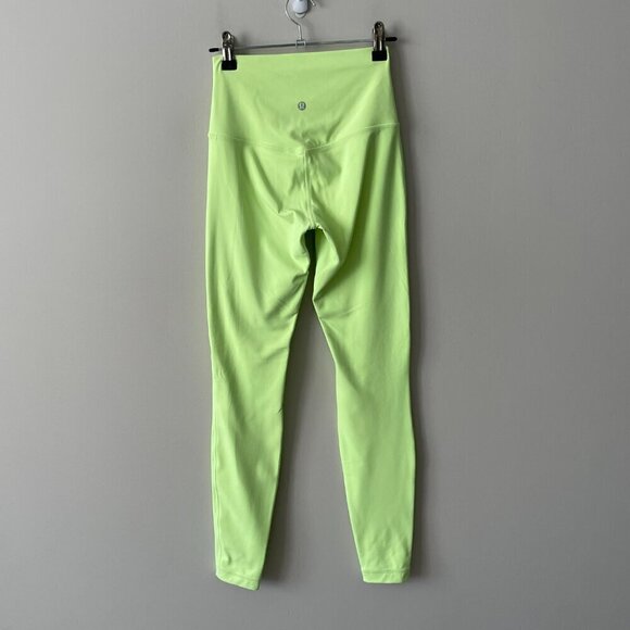 Lululemon 2022 Align High-Rise Pant 28" Yoga Leggings Faded Zap Green 4 - Picture 3 of 8